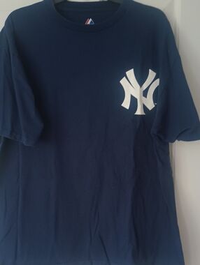 New York Yankees Navy Short-Sleeve Logo T-Shirt- #25 Teixeira